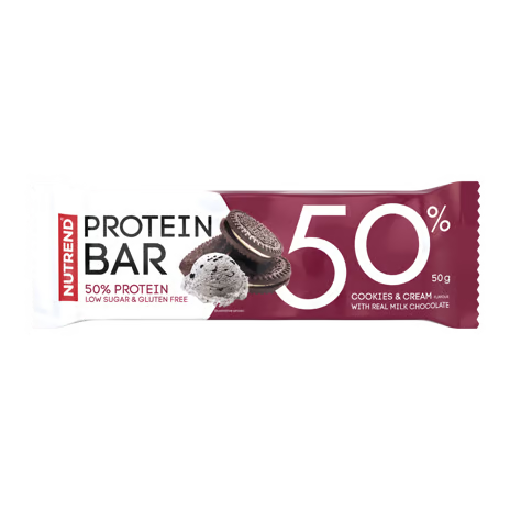 50% PROTEÍN BAR, 50 g, cookies cream